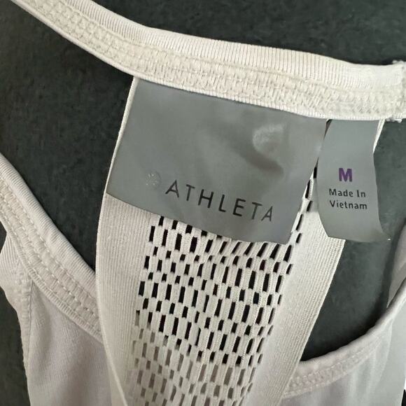 ATHLETA HEATHER‎ GRAY RACER BACK TOP SIZE M - Picture 4 of 4